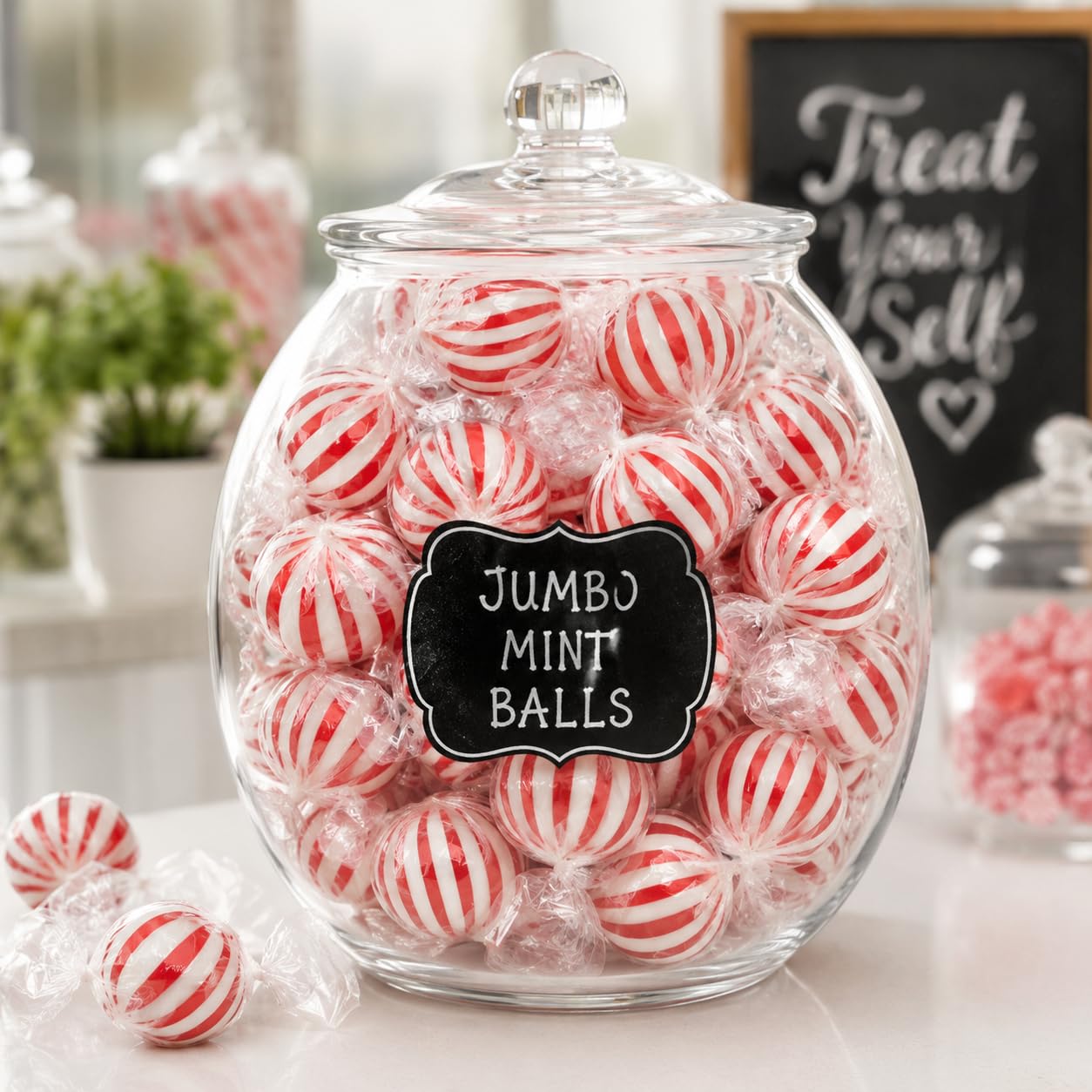 Jumbo Peppermint Balls - 3 Pounds - Christmas Mint Candies